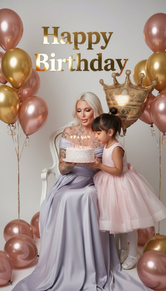 Designer Deina Bentjens with her daughter Tea