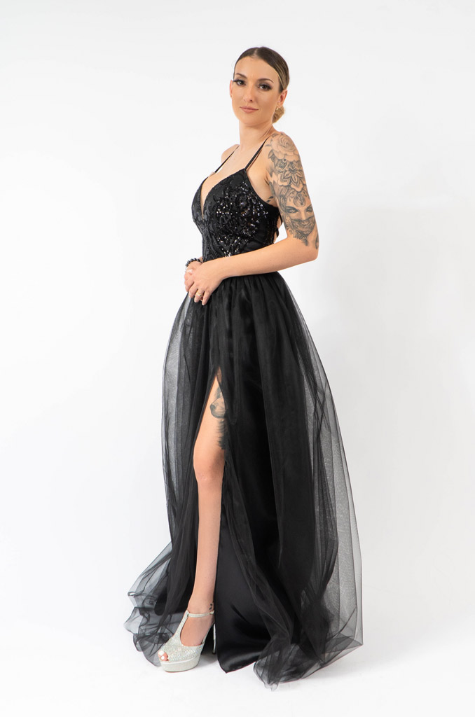 Mona Grace Black Dress